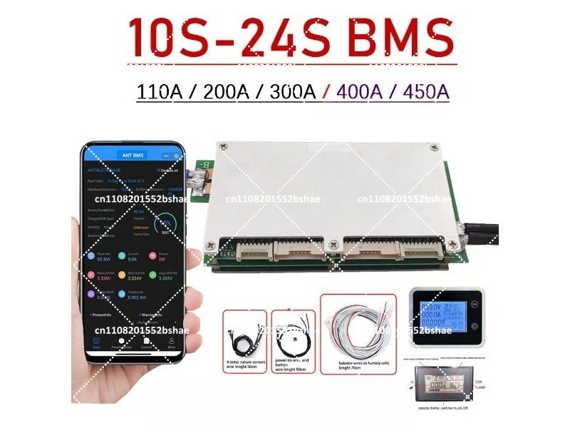 Smart Bms 24S 200A Bluetooth Lifepo4 - لوحة حماية بطارية ذكية بتقنية البلوتوث