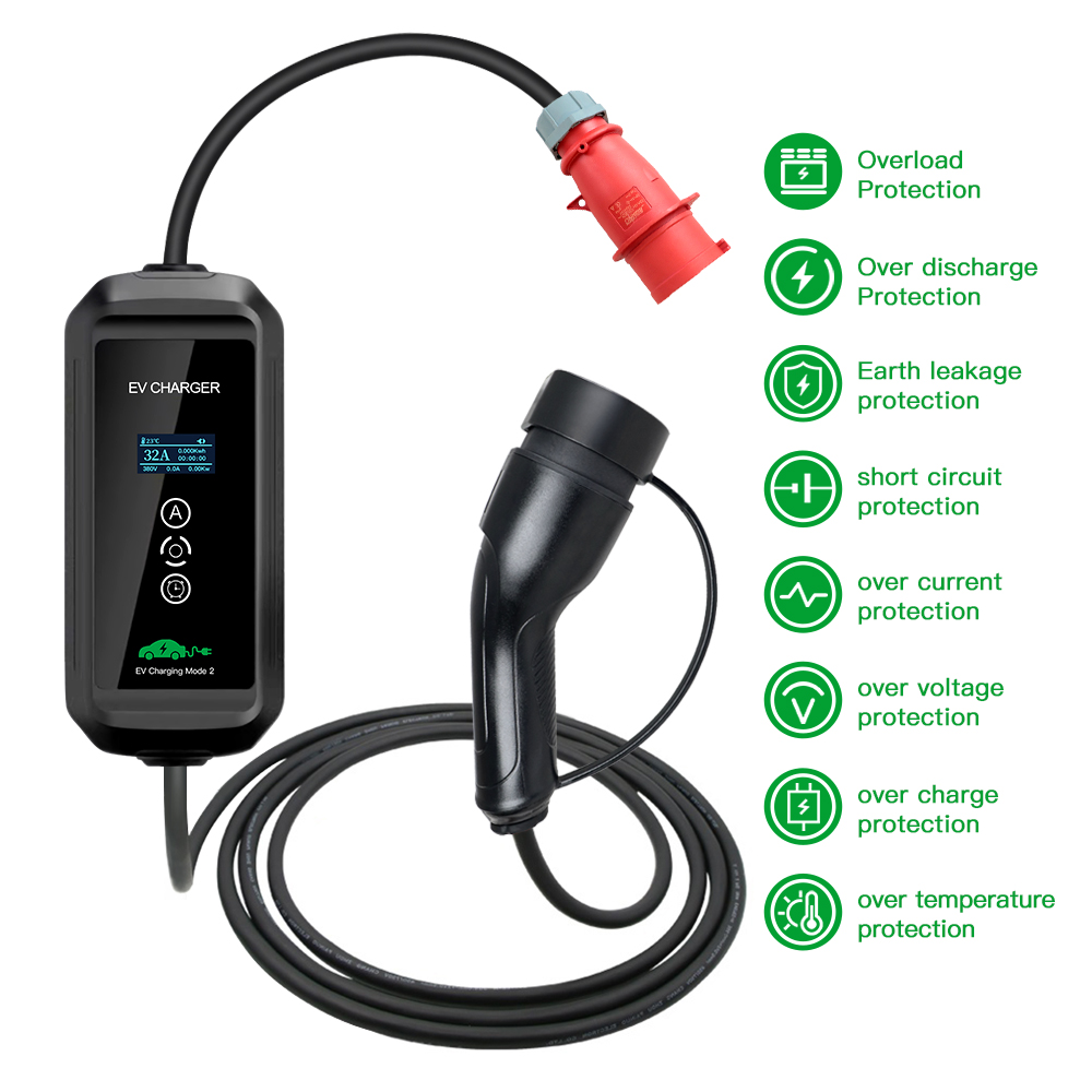 شاحن سيارات كهربائية 22kw 3 ال - مراجعة Ev Charger Type 2 22Kw 32A 3 Phase وسعره