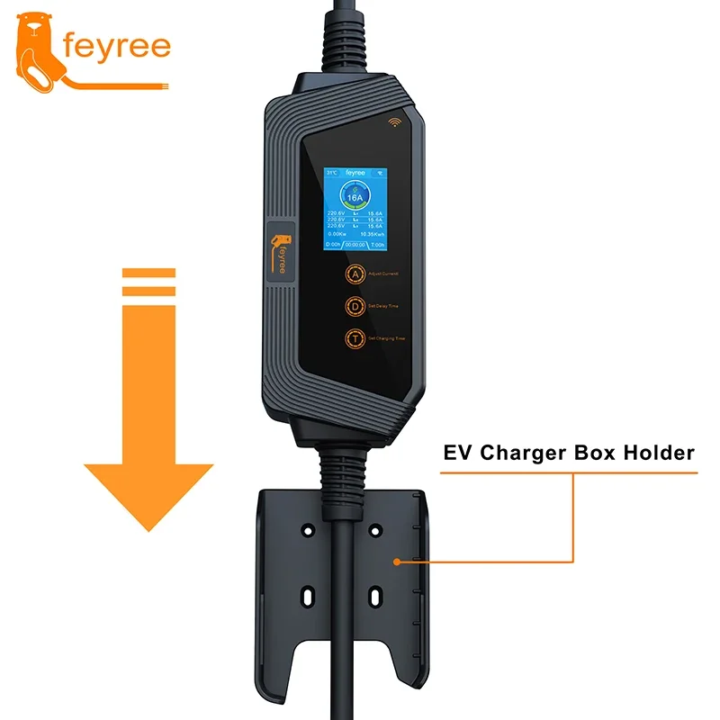 شاحن سيارات كهربائية محمول من  - مراجعة Type 2 Portable Ev Charger 11Kw Cee وسعره