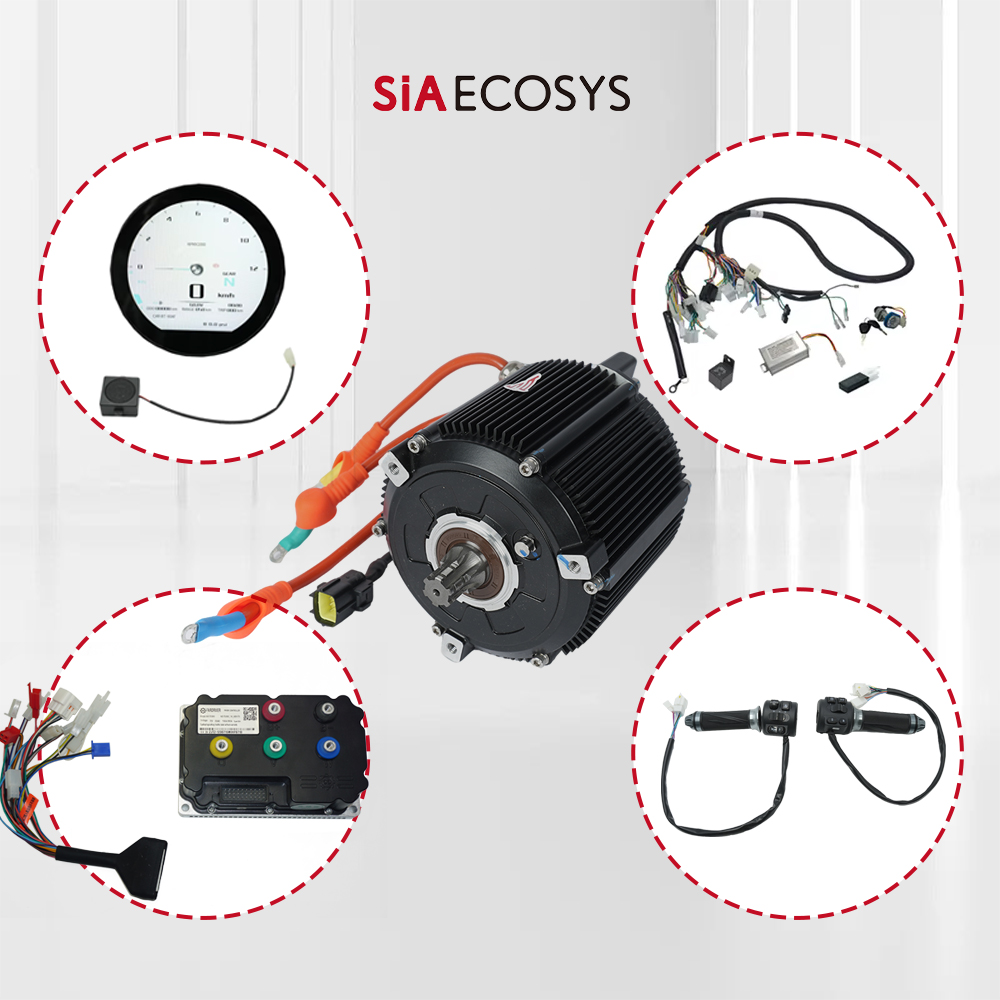 مجموعة محرك SiAECOSYS D133A-65 - مراجعة Mid Drive Motor Kit 72V 5000W وسعره