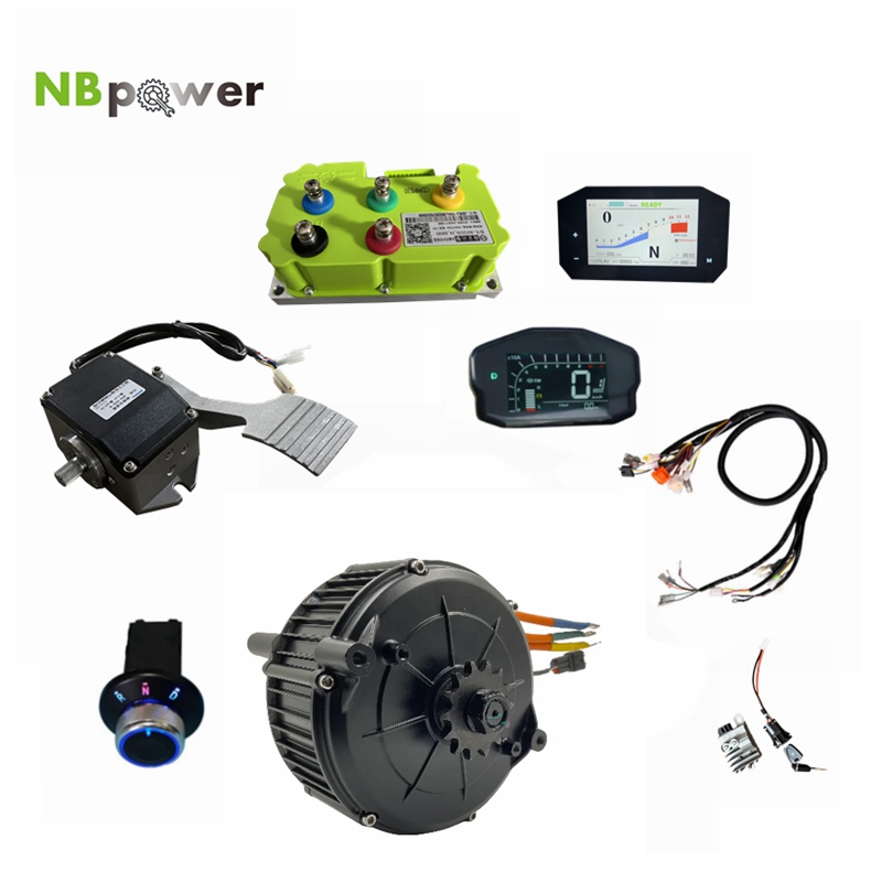 مجموعة محرك QSMOTOR 165 35H 50 - مراجعة Mid Drive Motor Kit 72V 5000W وسعره
