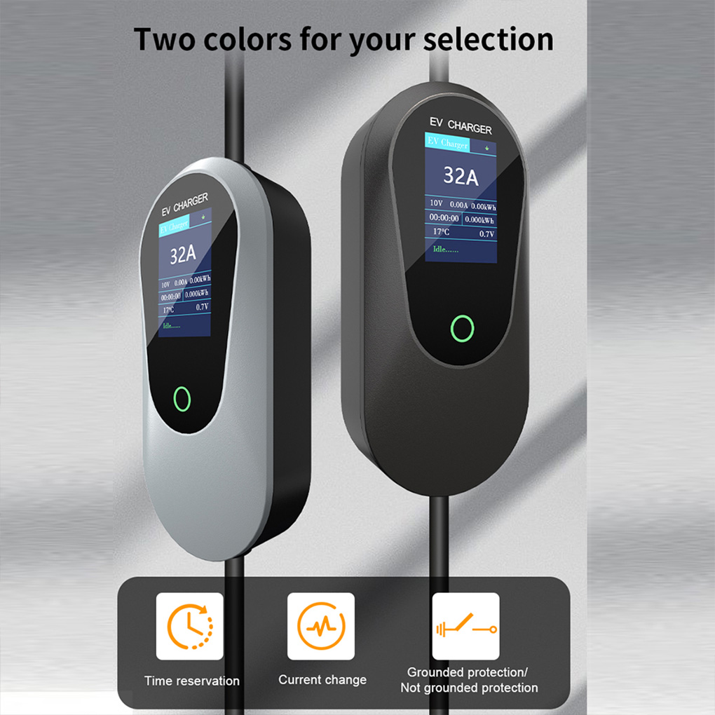 Type-2 شاحن EV محمول 22KW 32A  - مراجعة Ev Charger Type 2 22Kw 32A 3 Phase وسعره