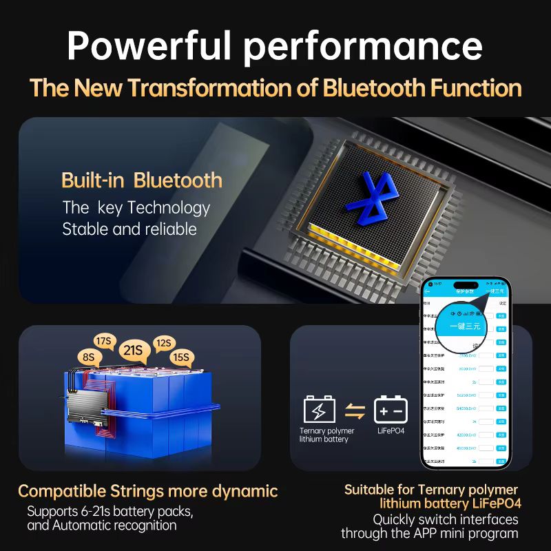 نظام إدارة البطارية الذكي JBD  - مراجعة Smart Bms 24S 200A Bluetooth Lifepo4 وسعره