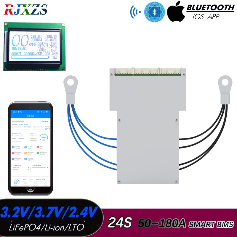 8S إلى 20S 22S 24S SMART Ant B - مراجعة Smart Bms 24S 200A Bluetooth Lifepo4 وسعره