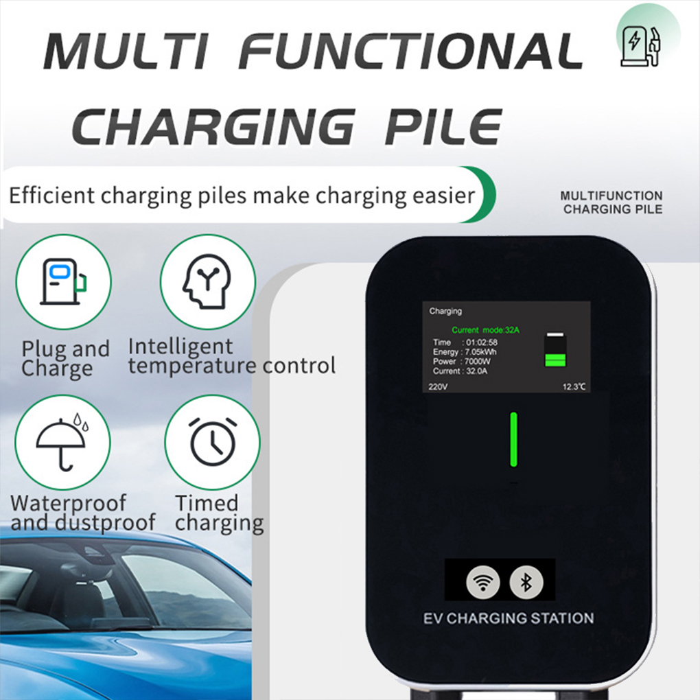 TYPE-2 Wallbox شاحن EV 7KW 11K - مراجعة Ev Charger Type 2 22Kw 32A 3 Phase وسعره