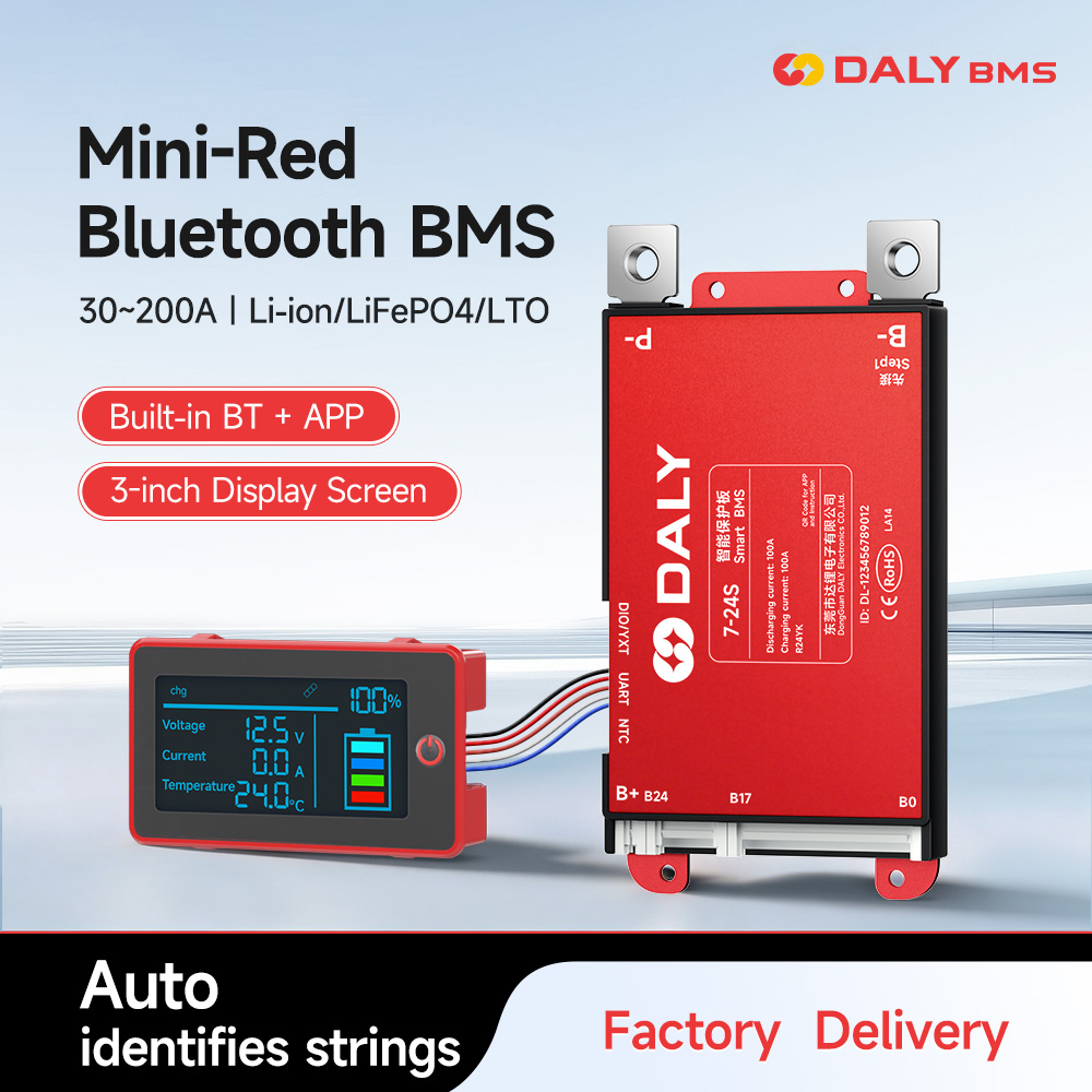 دالي سمارت 3 بوصة LCD BMS 30A  - مراجعة Smart Bms 24S 200A Bluetooth Lifepo4 وسعره